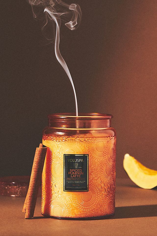 Voluspa Spiced Pumpkin Latte Japonica Glass Jar Candle | Anthropologie (US)