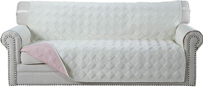 OstepDecor Luxurious Couch Cover, Sofa Covers for 3 Cushion Couch, Quilted Sofa Slipcover, Velvet... | Amazon (US)