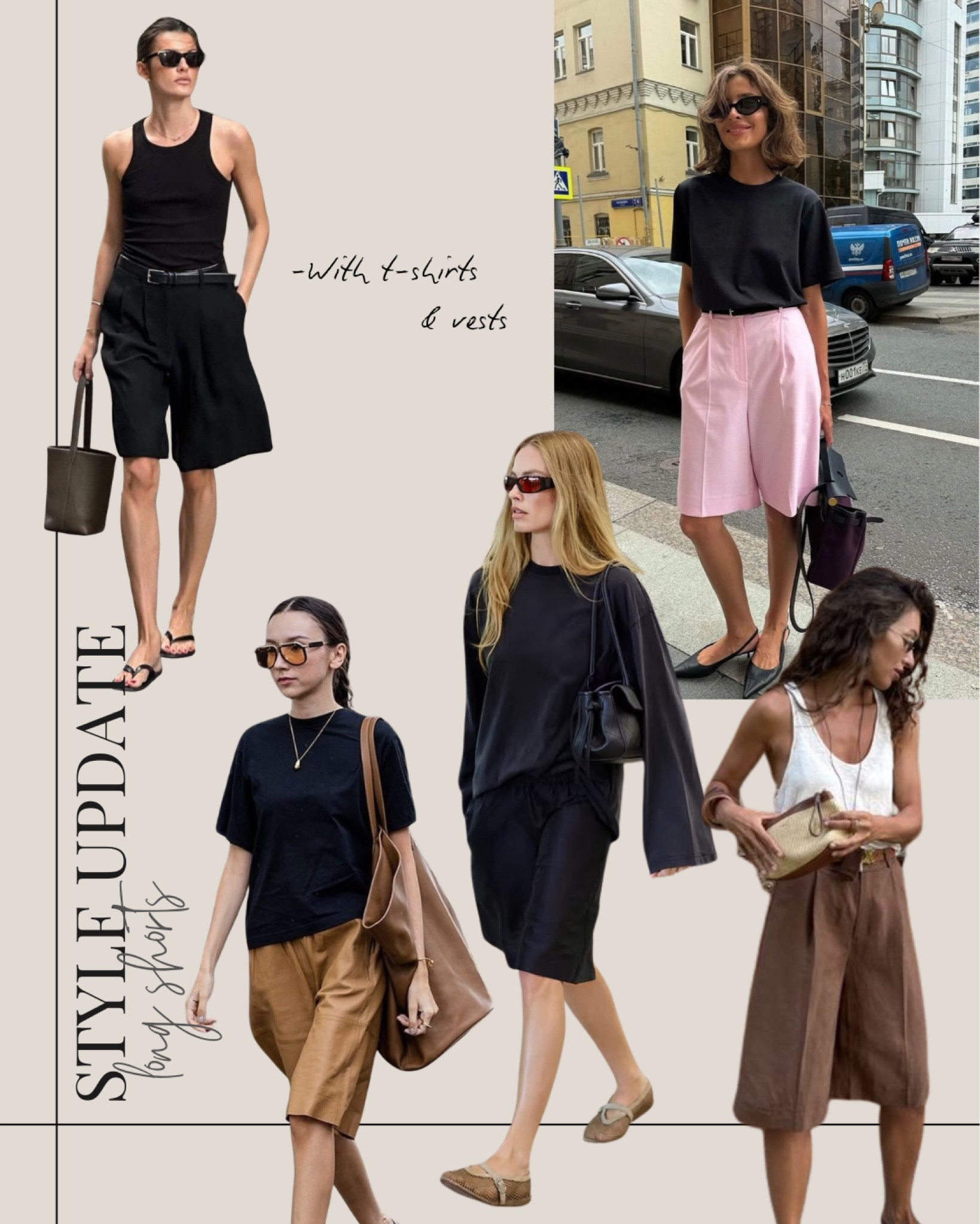 How to wear long shorts 
The secret ? Keep it simple , it also helps to keep your footwear on the more feminine side , think Mary Jane’s, mesh flats , strappy sandals , leather thong sandals etc 

I’ve linked my favourite long shorts below and a few options for the t-shirt and vest tops 

#LTKtravel #LTKsummer #LTKstyletip