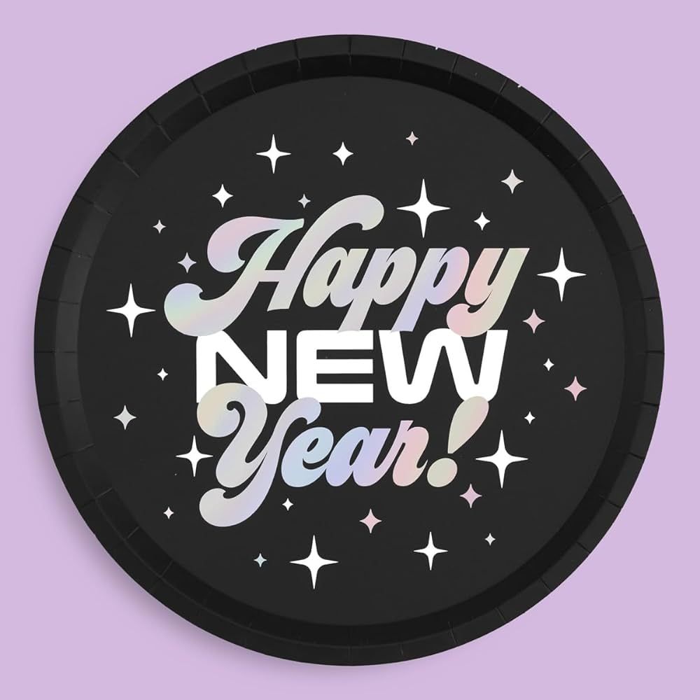 xo, Fetti New Years Eve 2024 Plates - 25 pk, 9" | NYE 2024 Party Decorations, Happy New Years Dis... | Amazon (US)