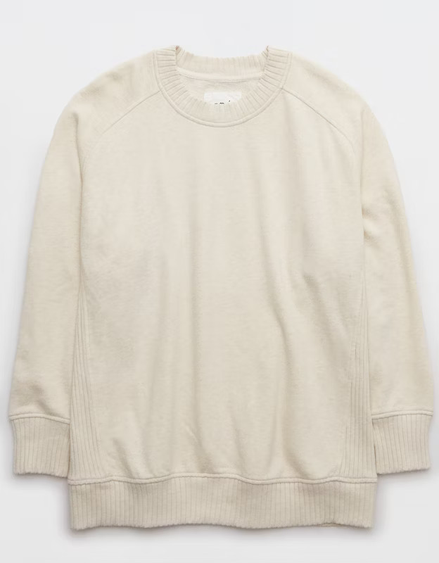 Aerie Down-To-Earth Crew Sweatshirt | Aerie