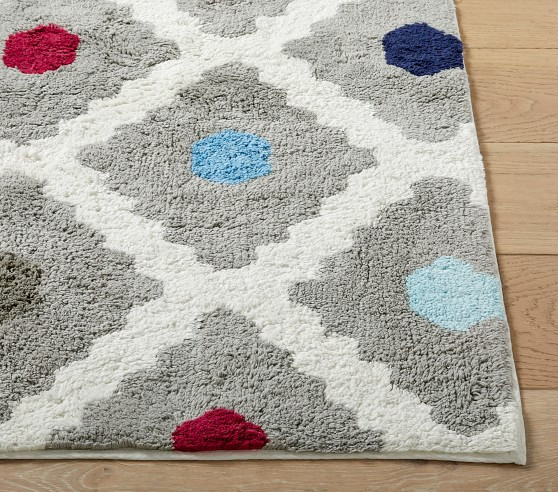 Machine Washable Multi Dot Rug | Pottery Barn Kids