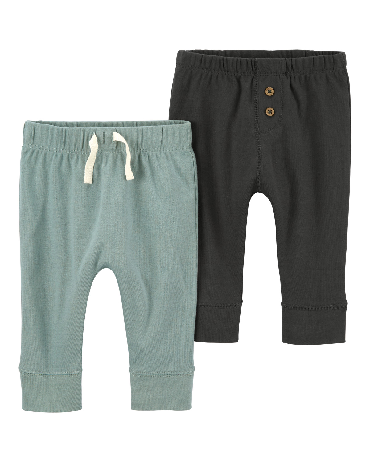 Baby 2-Pack Pull-On Cotton Pants | Carter's Inc