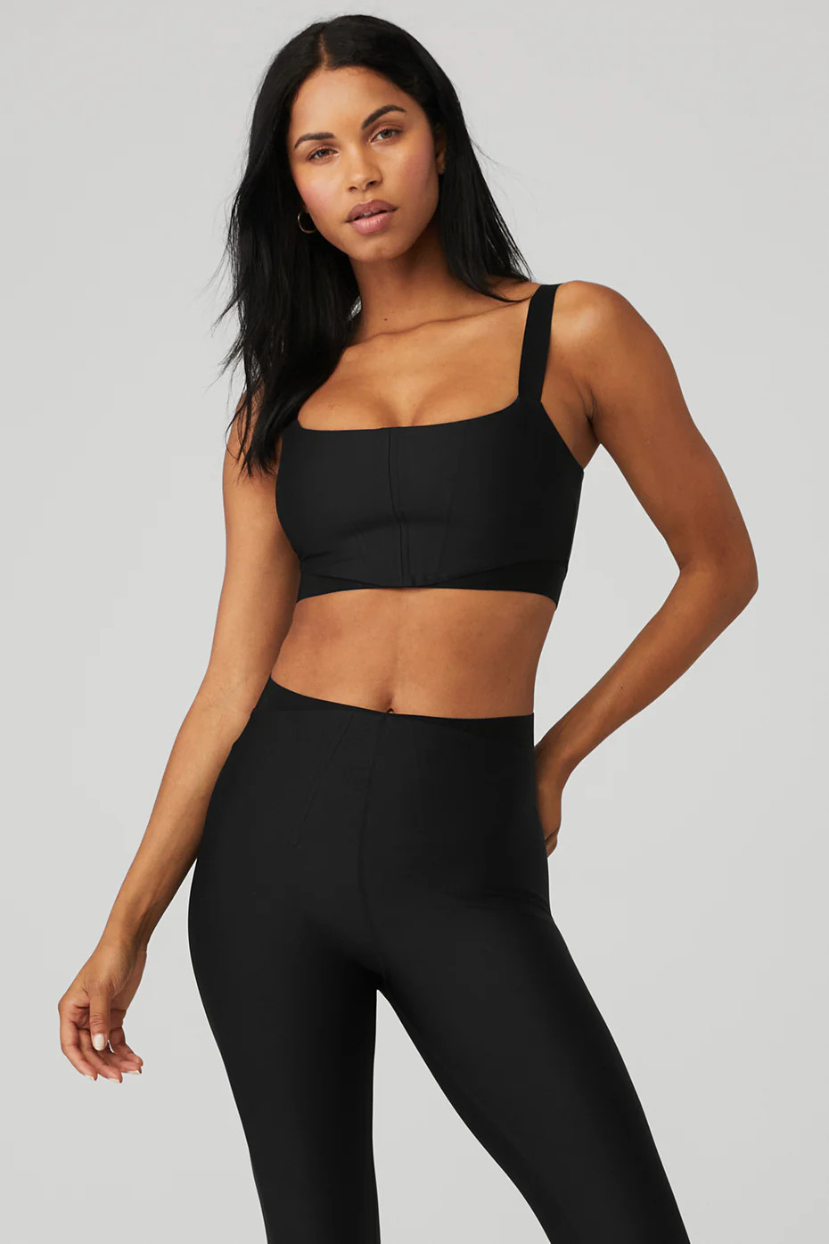 Alo YogaÅ½ | Airlift Corset Bra in Black, Size: Medium | Alo Yoga (US)