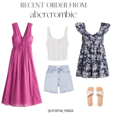 My recent Abercrombie order!

#bridalshower #dress #springoutfit #springdress #babyshower #shorts #jeanshorts #sandals #slides #tanktop #essentials

#LTKshoecrush #LTKSeasonal #LTKFind