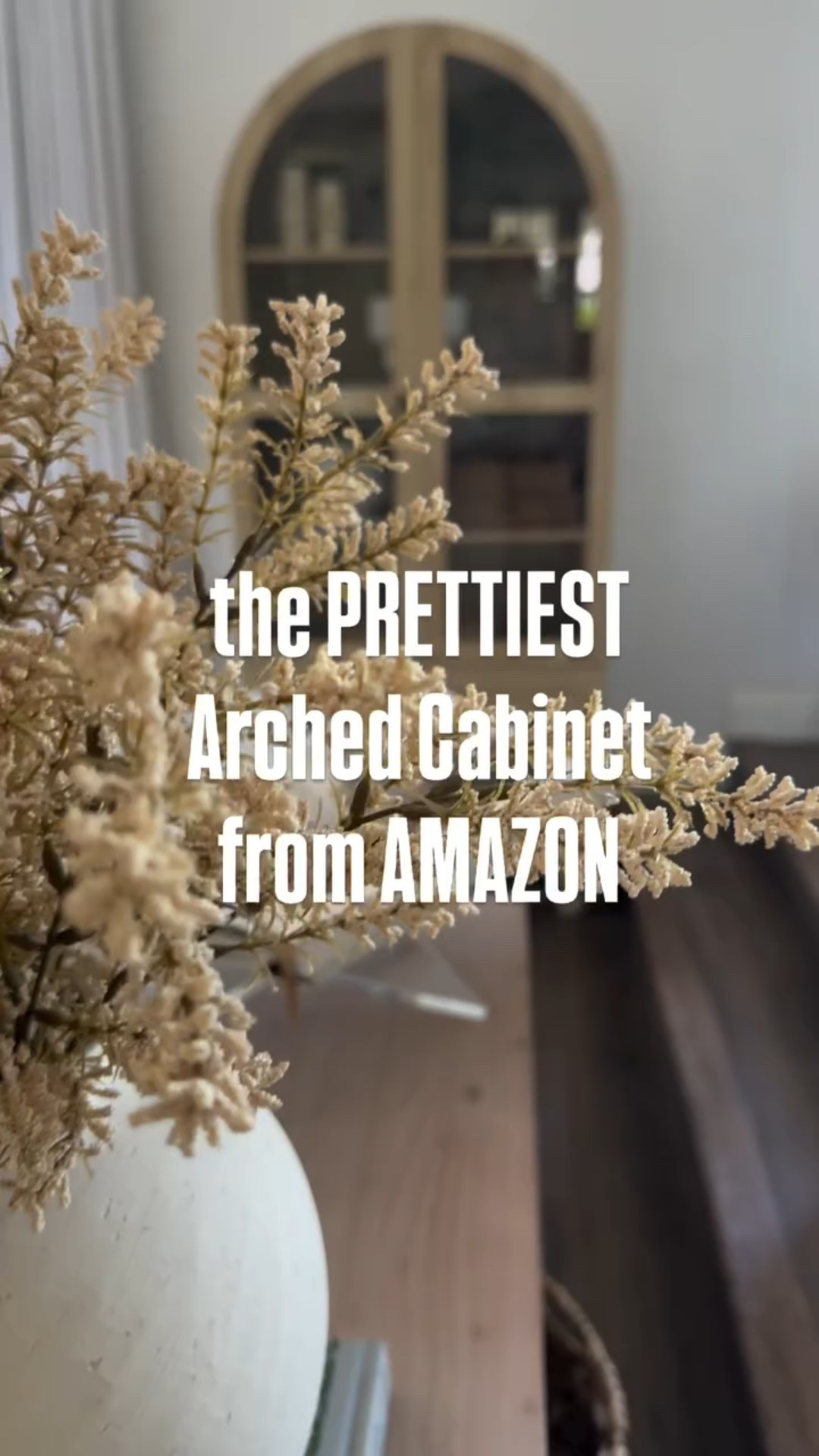Bougie on a Budget Arched Cabinet 
This gorgeous arched cabinet from @seedayhome is the perfect natural color (GIFTED). It is great  for small spaces. It comes with 4 fixed shelves and 2 storage drawers.  Love the antique brass hardware. 

 #amazon #amazonhome #furniture #archcabinet #cabinet #kitchen #dining #livingroom #bookself #office #lookforless #bougieonabudget