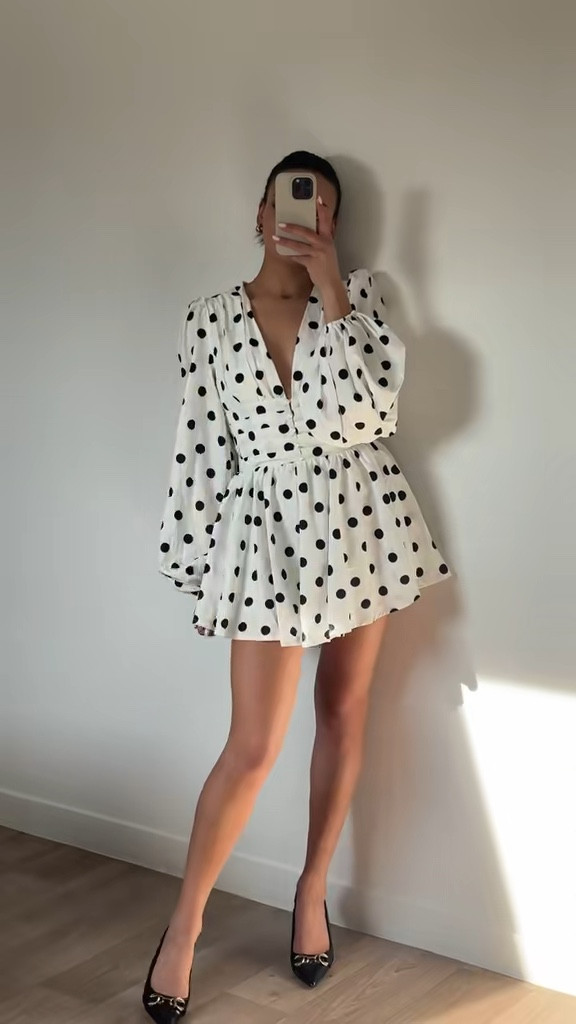 The perfect polka dot dress 😍🤍

#LTKdresses #LTKsummer #LTKeurope