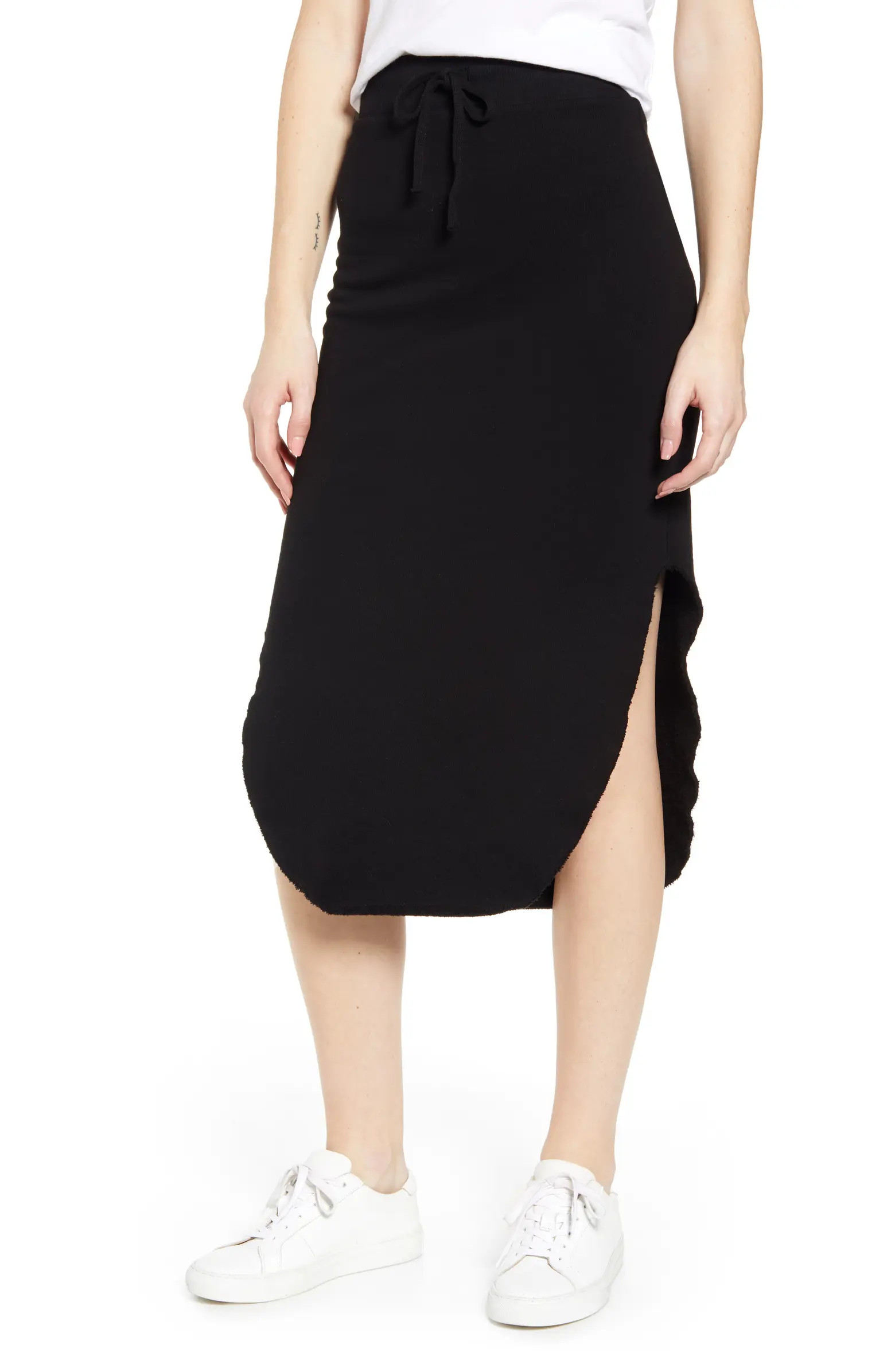 Tee Lab Long Fleece Skirt | Nordstrom