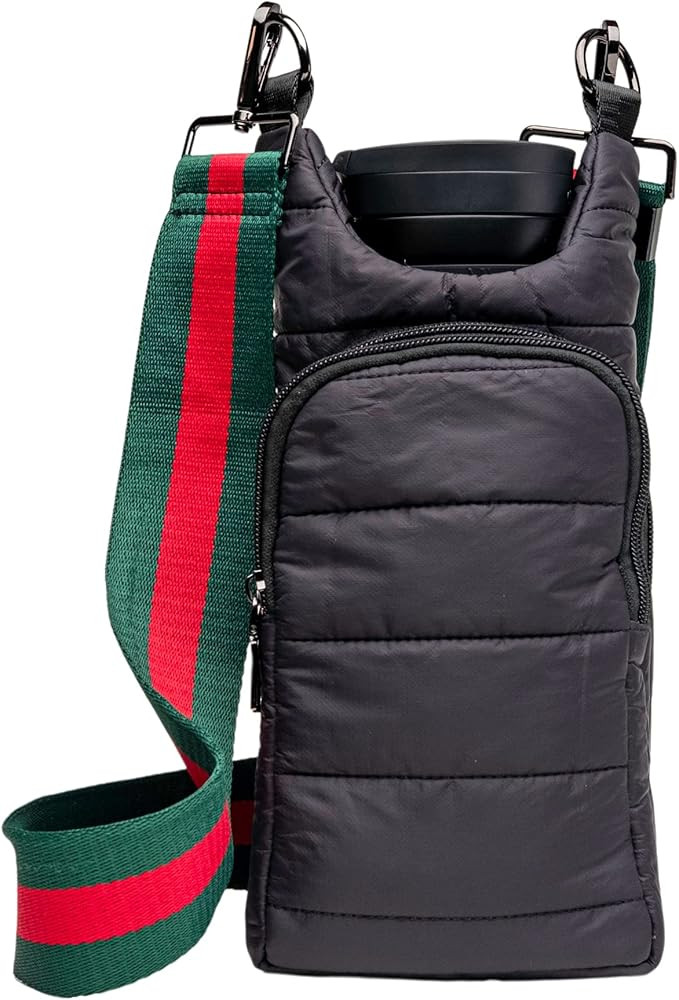 WanderFull Crossbody HydroBag - Water Bottle Holder - Quilted Bottle Bag - Water Bottle Carrier w... | Amazon (US)