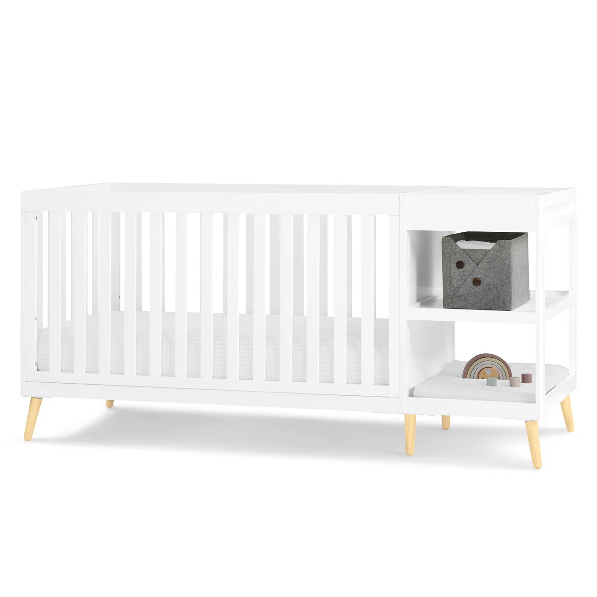Essex 4-In-1 Convertible Crib And Changer | Wayfair North America