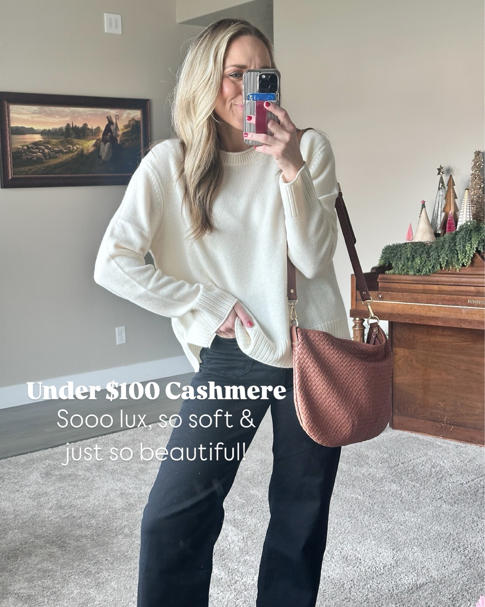 Obsessed with this cashmere sweater! I can’t believe it’s only $50! It’s soooo soft and the quality is amazing

True to size. Multiple color options available. 

#LTKSeasonal #LTKHoliday #LTKGiftGuide