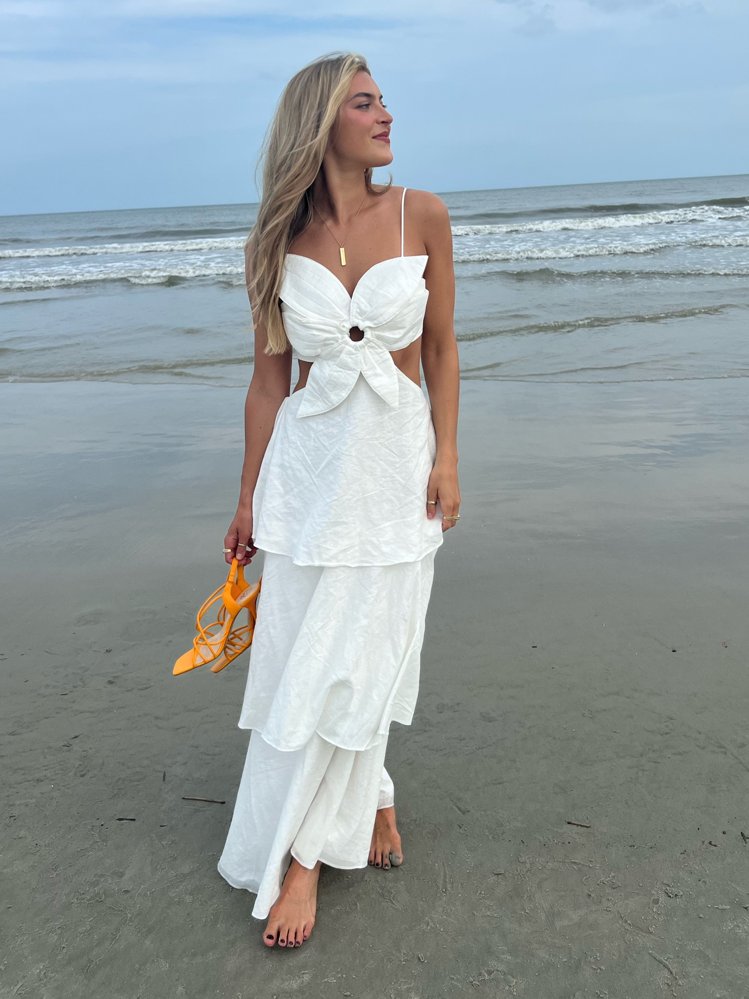 White Flower Maxi Size M