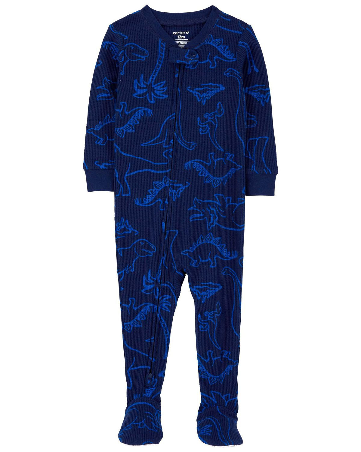Toddler 1-Piece Palm Tree Thermal Footie Pajamas | Carter's