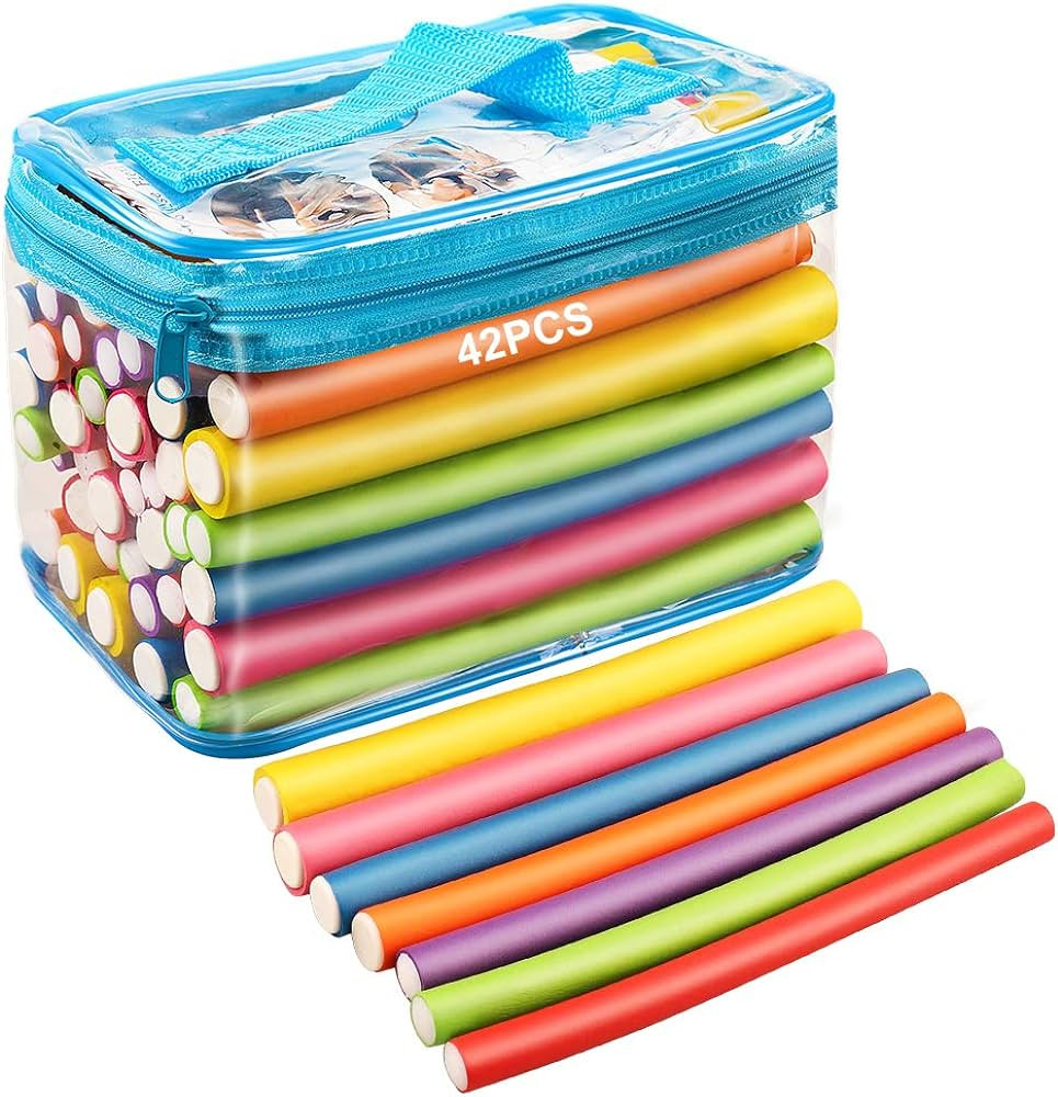 AIDUCHO Heatless Hair Curlers to Sleep in 42PCS 7" Soft Foam Flexible hair rollers Hair Curlers N... | Amazon (US)