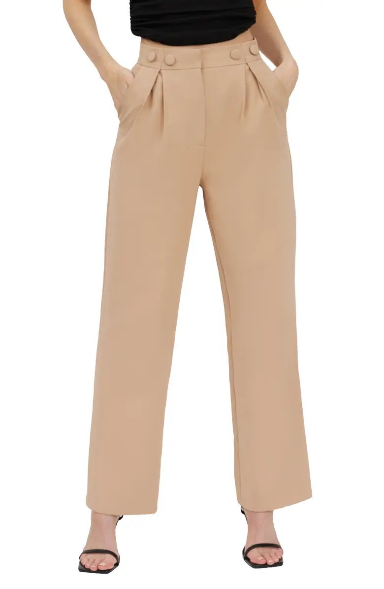 4th & Reckless Lindsay Button Waist Trousers | Nordstrom | Nordstrom