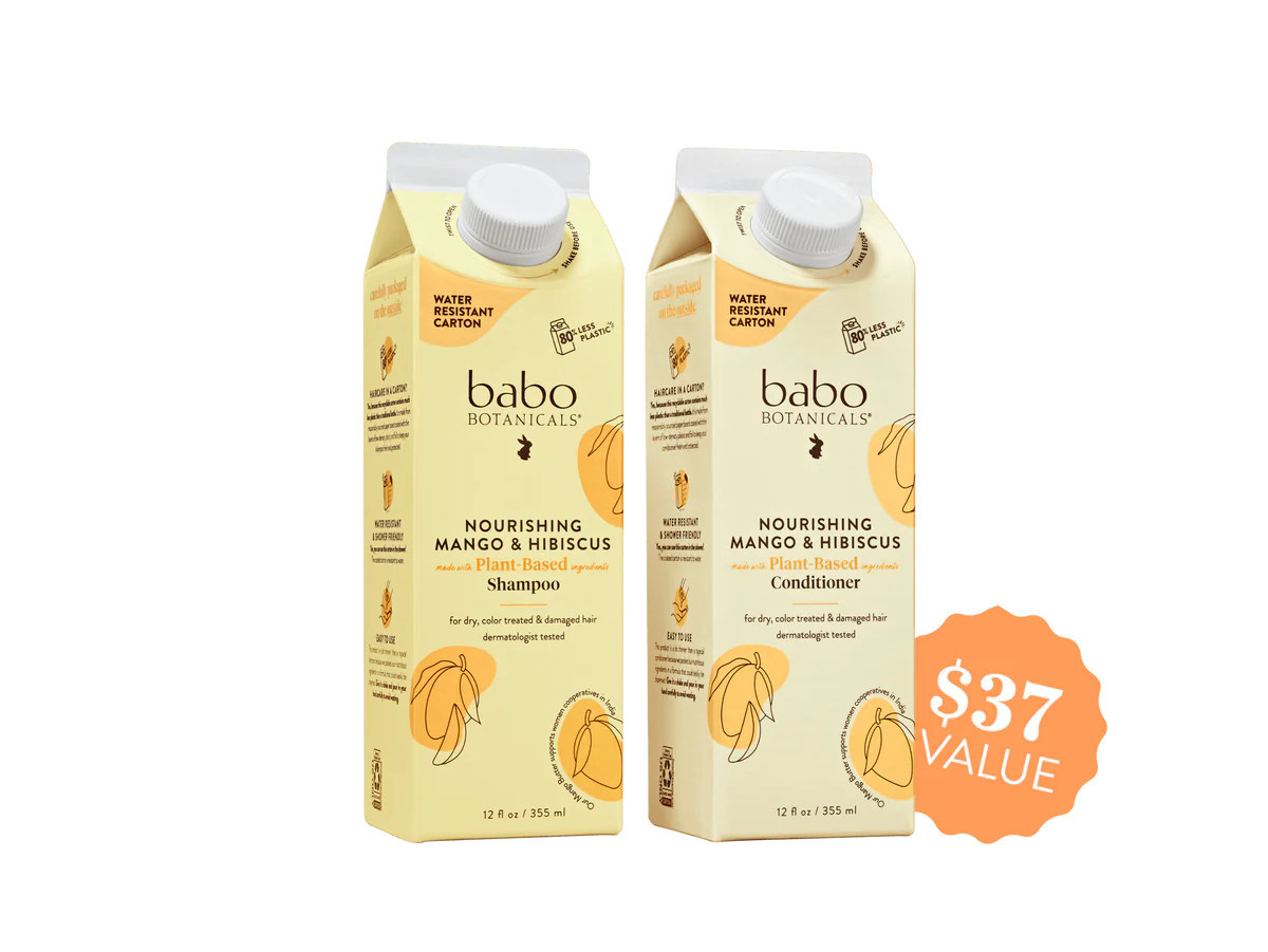 Nourishing Shampoo & Conditioner Set | Babo Botanicals