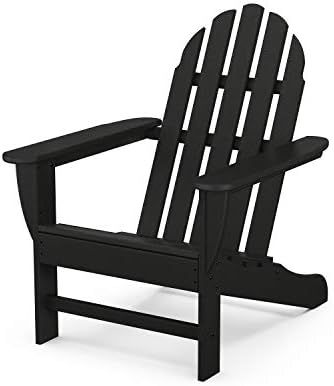 POLYWOOD AD4030BL Classic Outdoor Adirondack Chair, Black | Amazon (US)