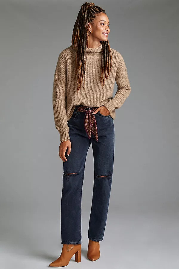 AGOLDE '90s Pinch Waist Ultra High-Rise Straight Jeans By AGOLDE in Black Size 24 | Anthropologie (US)