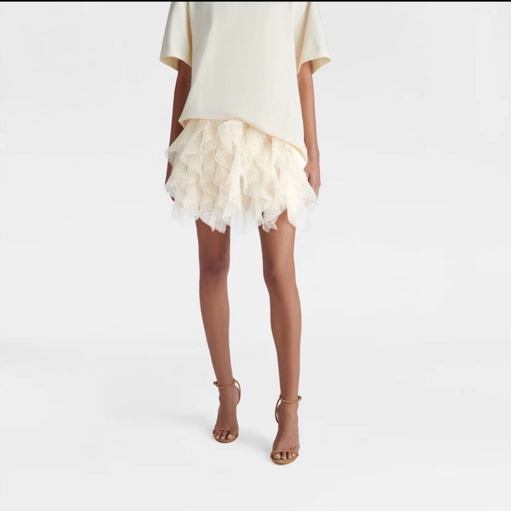 KBB by KAHLANA Women's 'The Ruffle Mini Skirt' - Cream S, XL, 3X | Poshmark
