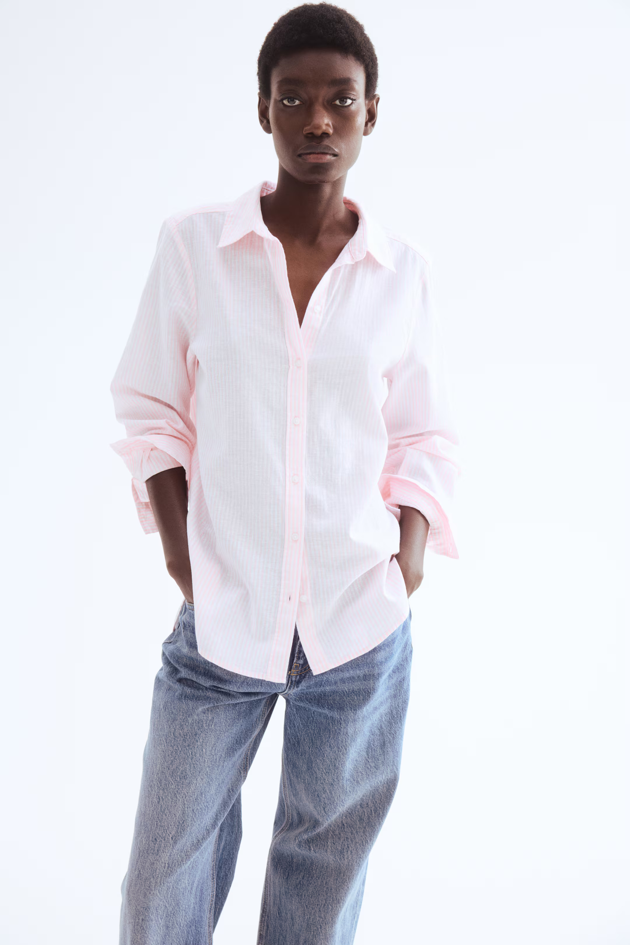 Linen-Blend Shirt | H&M (US + CA)
