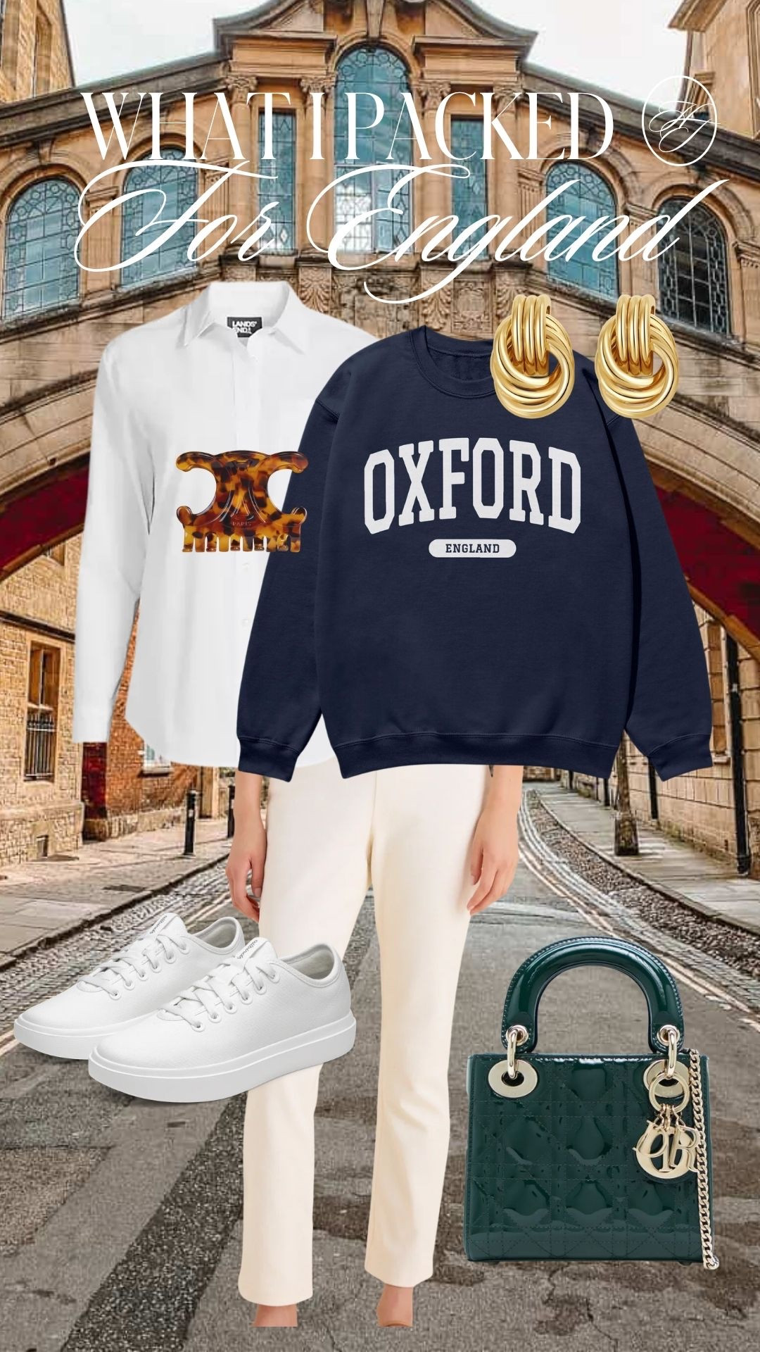 Outfit for roaming the small towns of England 🇬🇧
Layering a button down under a cozy sweatshirt with comfy pants + sneakers = the perfect throw-on-and-go look for long walks, coffee stops, and getting a little lost (in the best way).

Perfect for: exploring Oxford, countryside strolls, travel days

Everything is linked on this LTK post 🤍

#englandtravel #oxfordstyle #traveloutfit #casualstyle #momoutfits #comfortstyle #springfashion #ltktravel

#LTKTravel #LTKmomlife #LTKootd