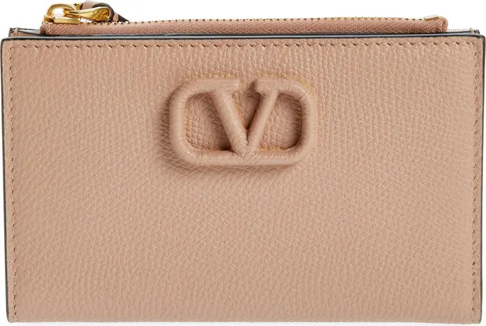 Valentino Garavani VLOGO Leather Card Case | Nordstrom | Nordstrom