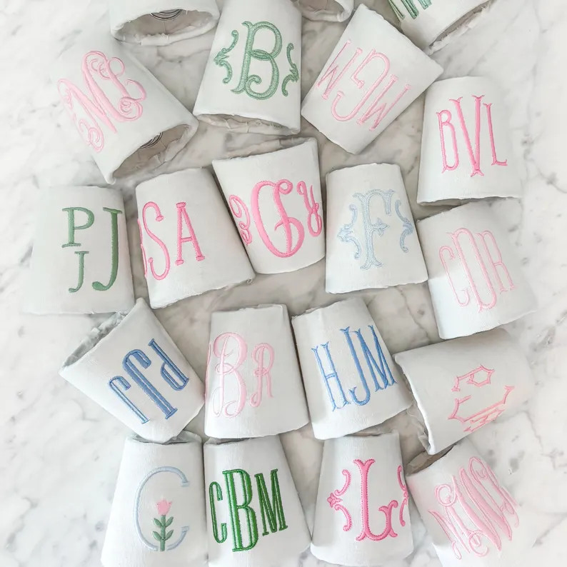 Custom Embroidered Monogram Night Light: Personalized Nursery Decor | Etsy (US)