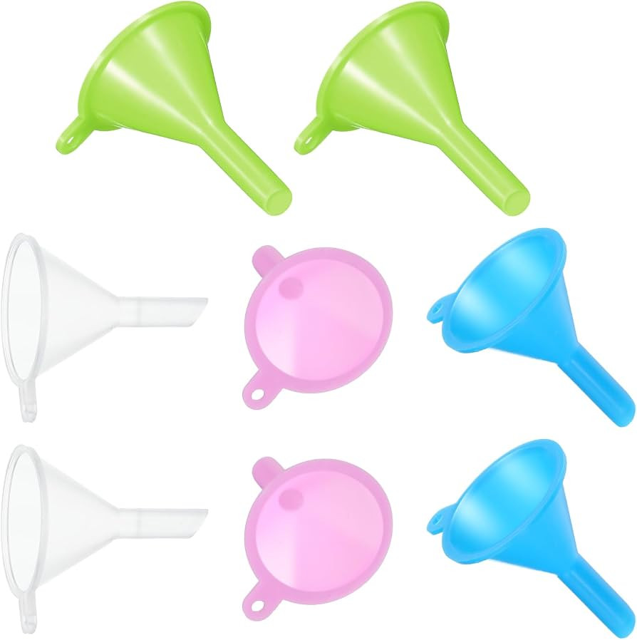 8 Pcs Mini Funnel Tiny Small Funnel Narrow Neck Funnels Perfume Funnels Kit Kitchen Use Filling B... | Amazon (UK)