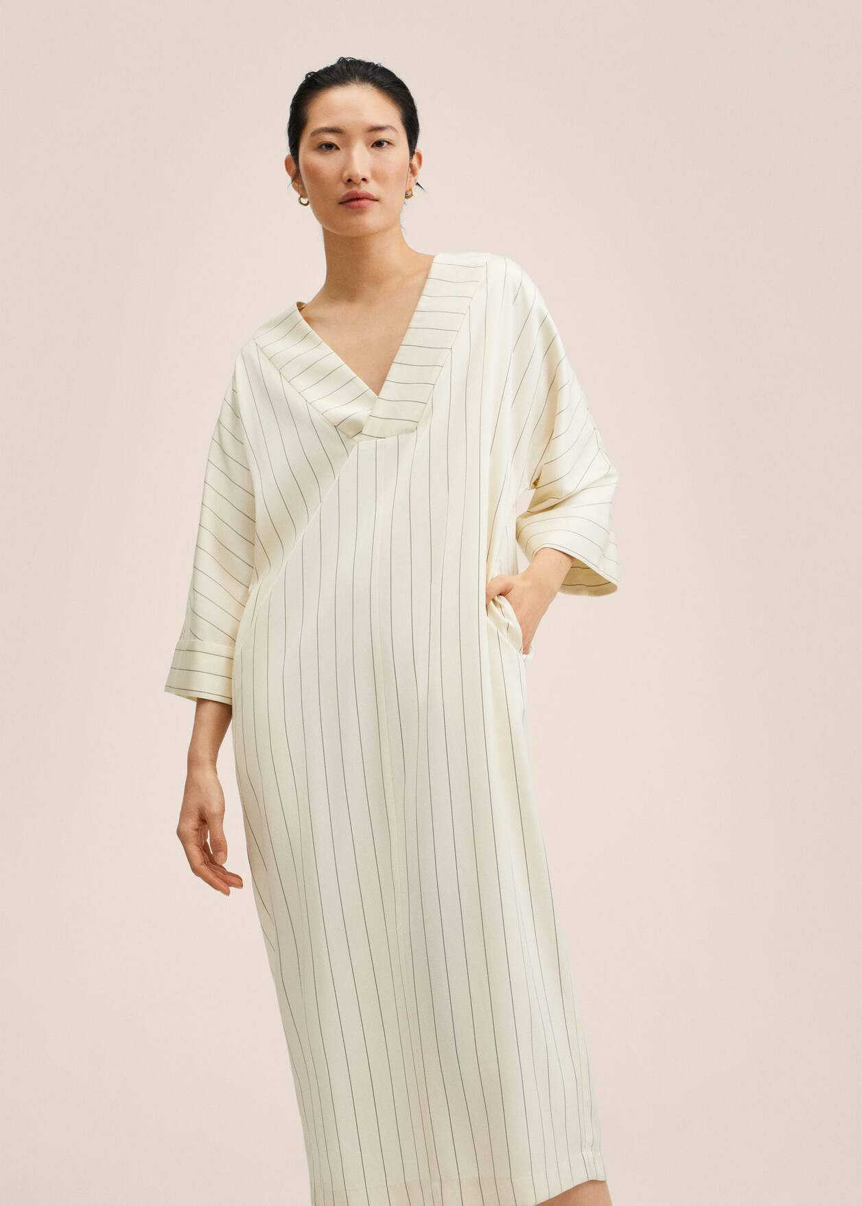 Oversized striped dress | MANGO (US)