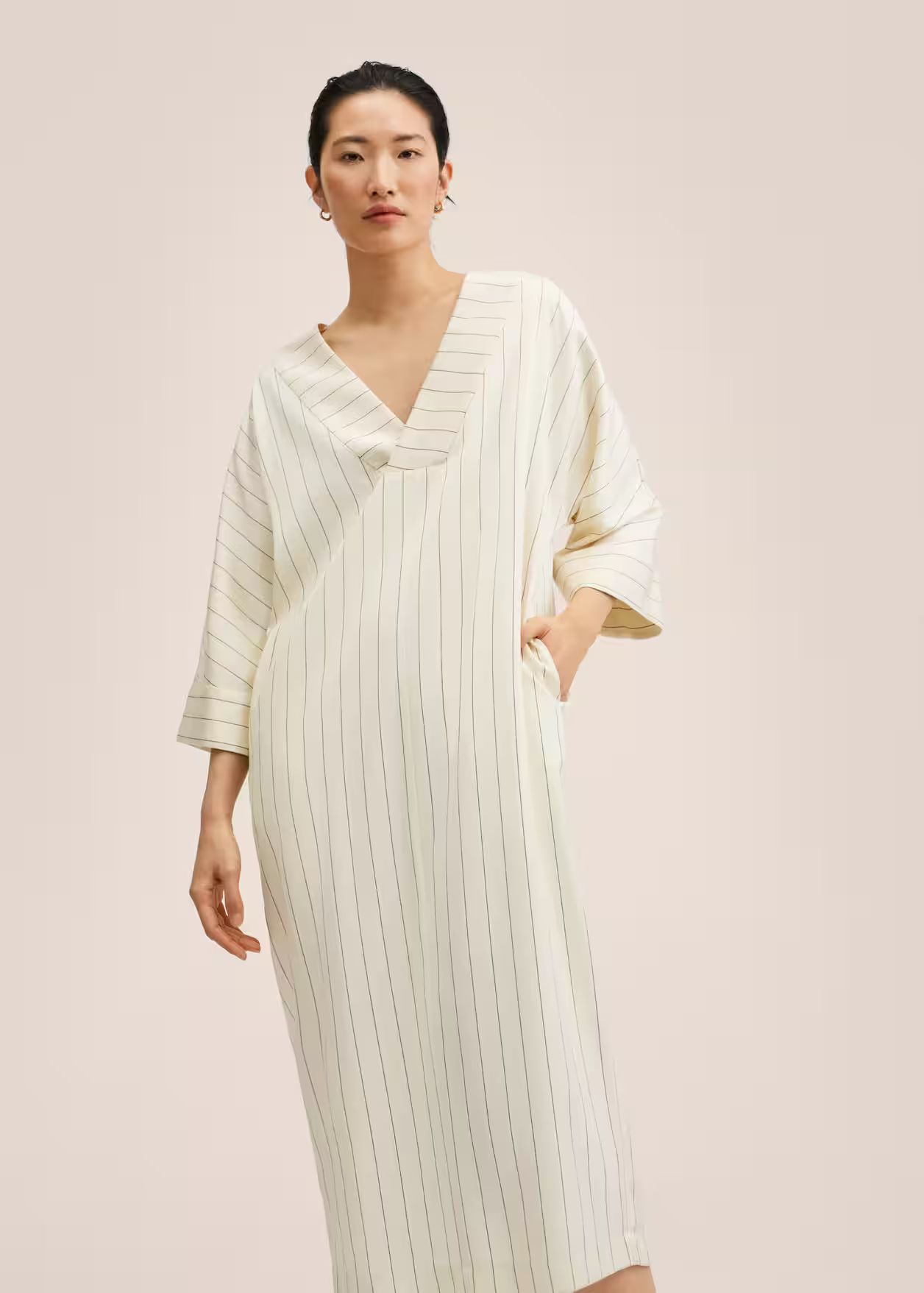 Oversized striped dress | MANGO (US)