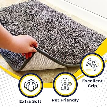 Muddy Mat® Shown ON TV Highly Absorbent Microfiber Door Mat and Pet Rug Non Slip Thick Washable ... | Amazon (US)