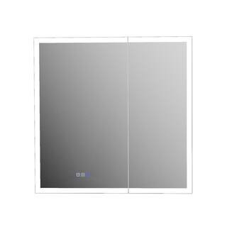 30 in. W x 30 in. H Rectangular Aluminum Medicine Cabinet with Mirror | The Home Depot