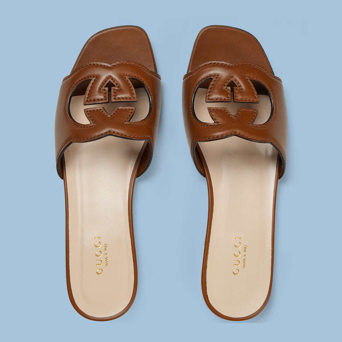 Women's Interlocking G cut-out slide sandal | Gucci (US)