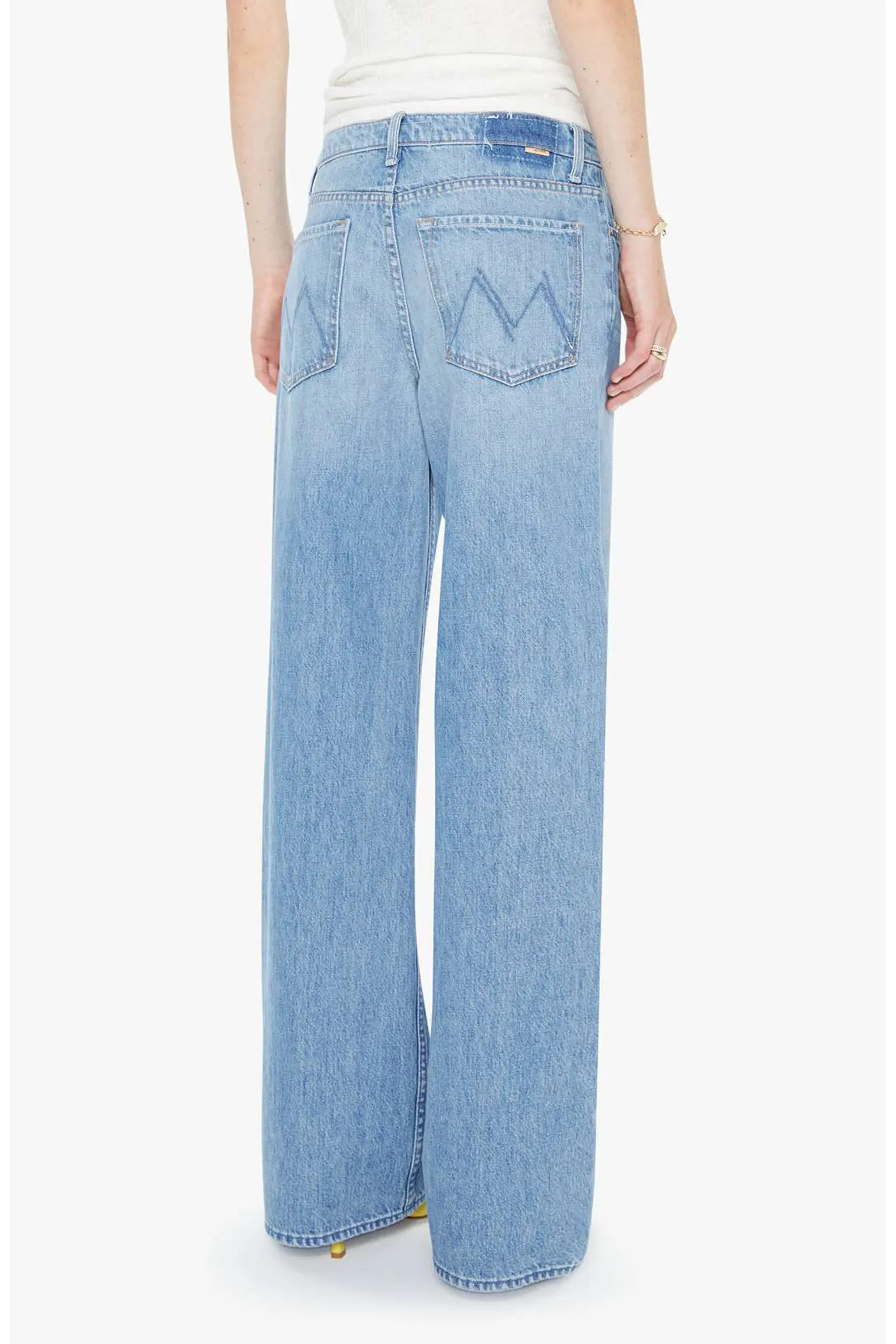MOTHER The Rerun Zip Sneak Wide Leg Jeans (Women) | Nordstrom | Nordstrom