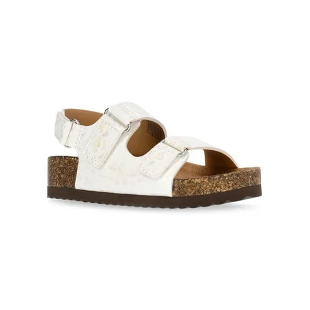 Wonder Nation Toddler Girls Footbed Sandals | Walmart (US)