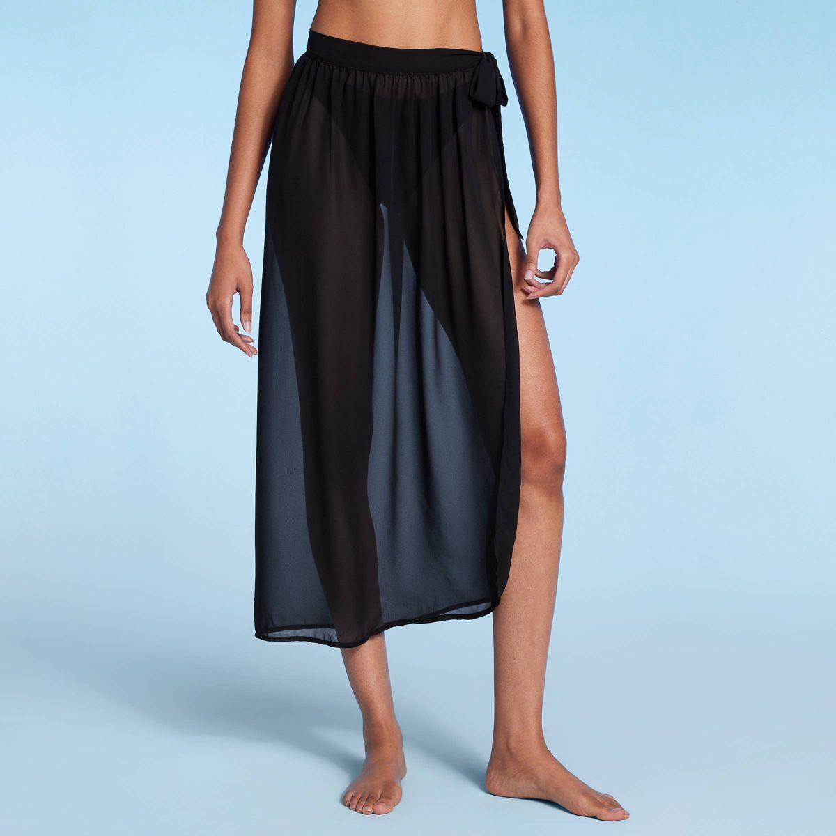 Women's Side-Sash Long Cover Up Sarong - Shade & Shore™ | Target
