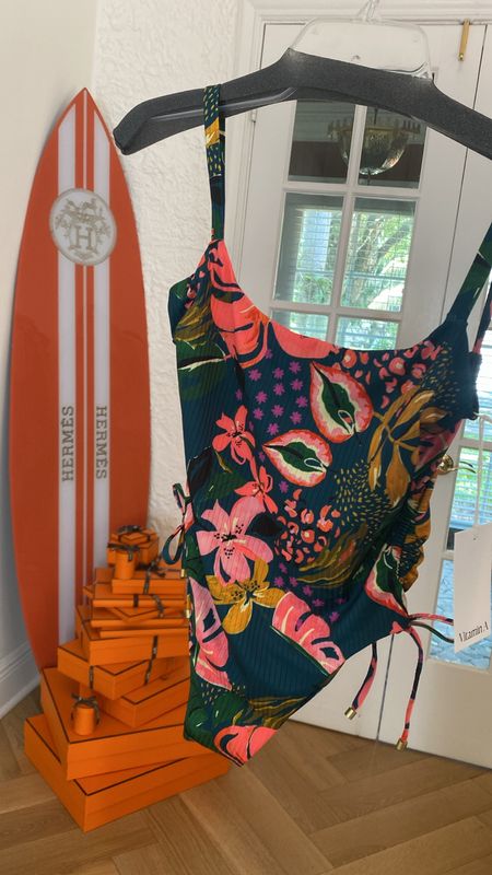 New swimsuit in! Just got this tropical print swimsuit in for the summer. Can also be worn as a top with linen pants or shorts. 

One piece swimsuit, summer vacation one piece swimsuit, mom swimsuit 

#LTKStyleTip #LTKSwim #LTKTravel