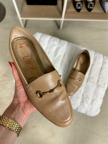 Sale alert! The most comfortable loafers are 30% off in the classic nude color 🤎 I wear them all the time to work. I wear a 6.5-7 and got the 6.5. 

Work shoe 
Loafers 
Sam Edelman 
Loraine bit loafer  

#LTKShoeCrush #LTKWorkwear #LTKSaleAlert