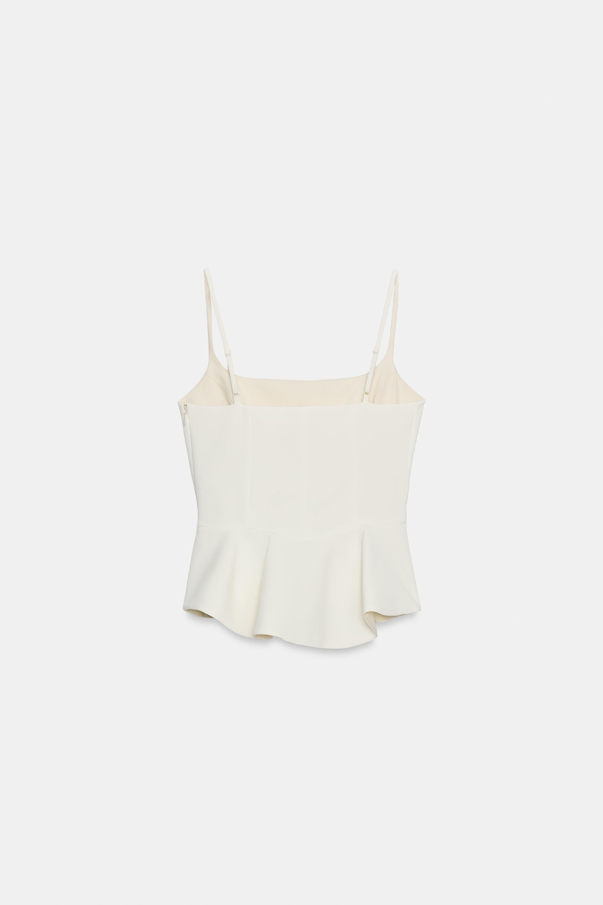 ZW COLLECTION PEPLUM TOP | Zara US