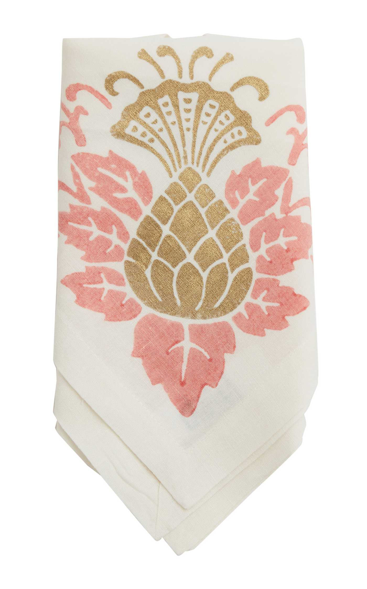Set-of-Four Printed Linen Napkins | Moda Operandi (Global)