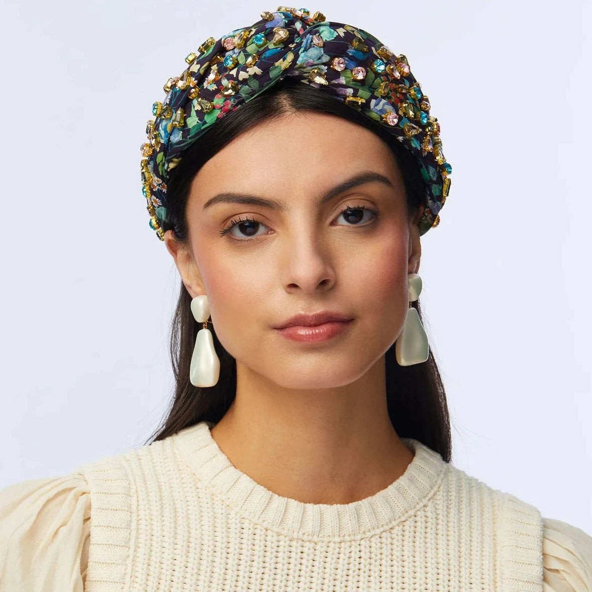 Lele Sadoughi Candy Jeweled Greta Headband Midnight Fairytale Forest | House of 29