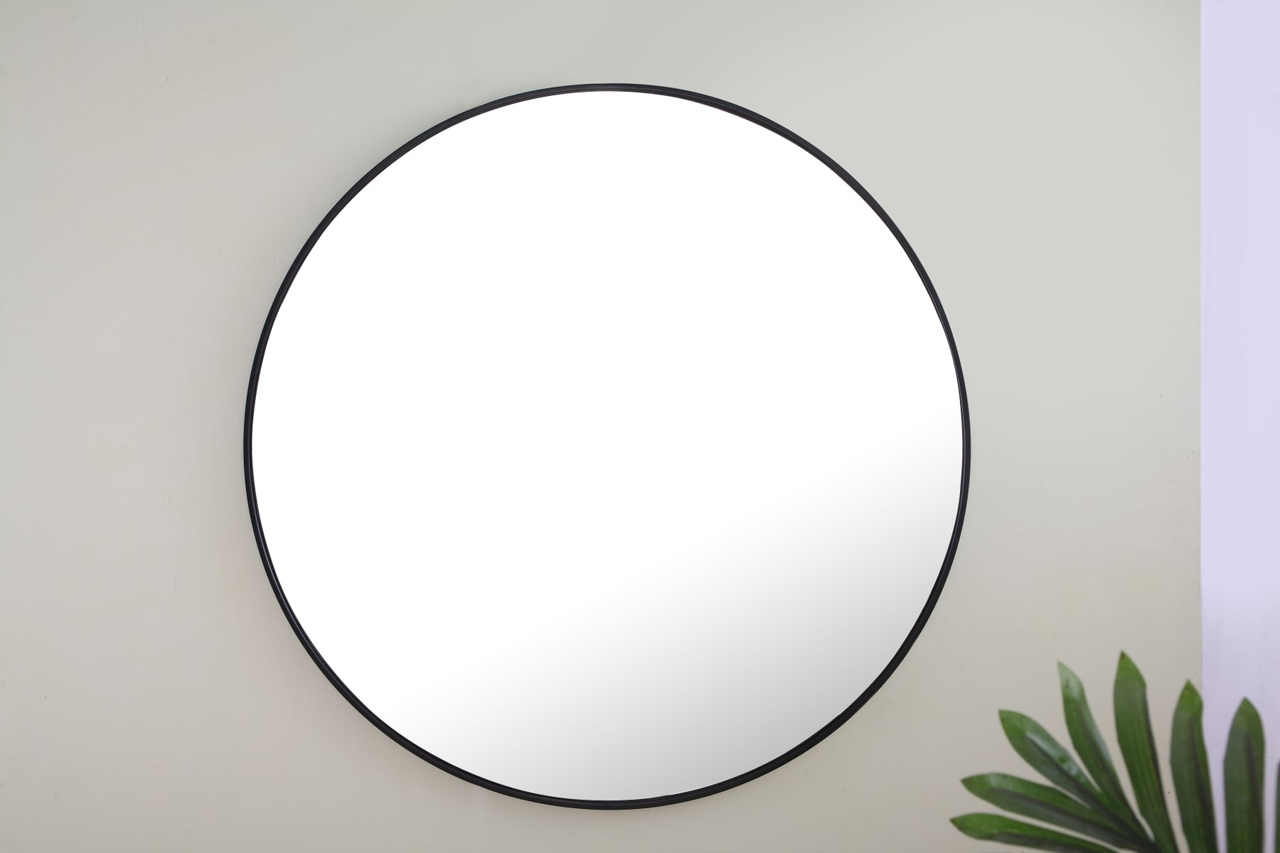 Elegant Lighting MR4048BR Eternity 48 Inch Diameter Circular Flat Metal Framed Wall Mirror | Build.com, Inc.