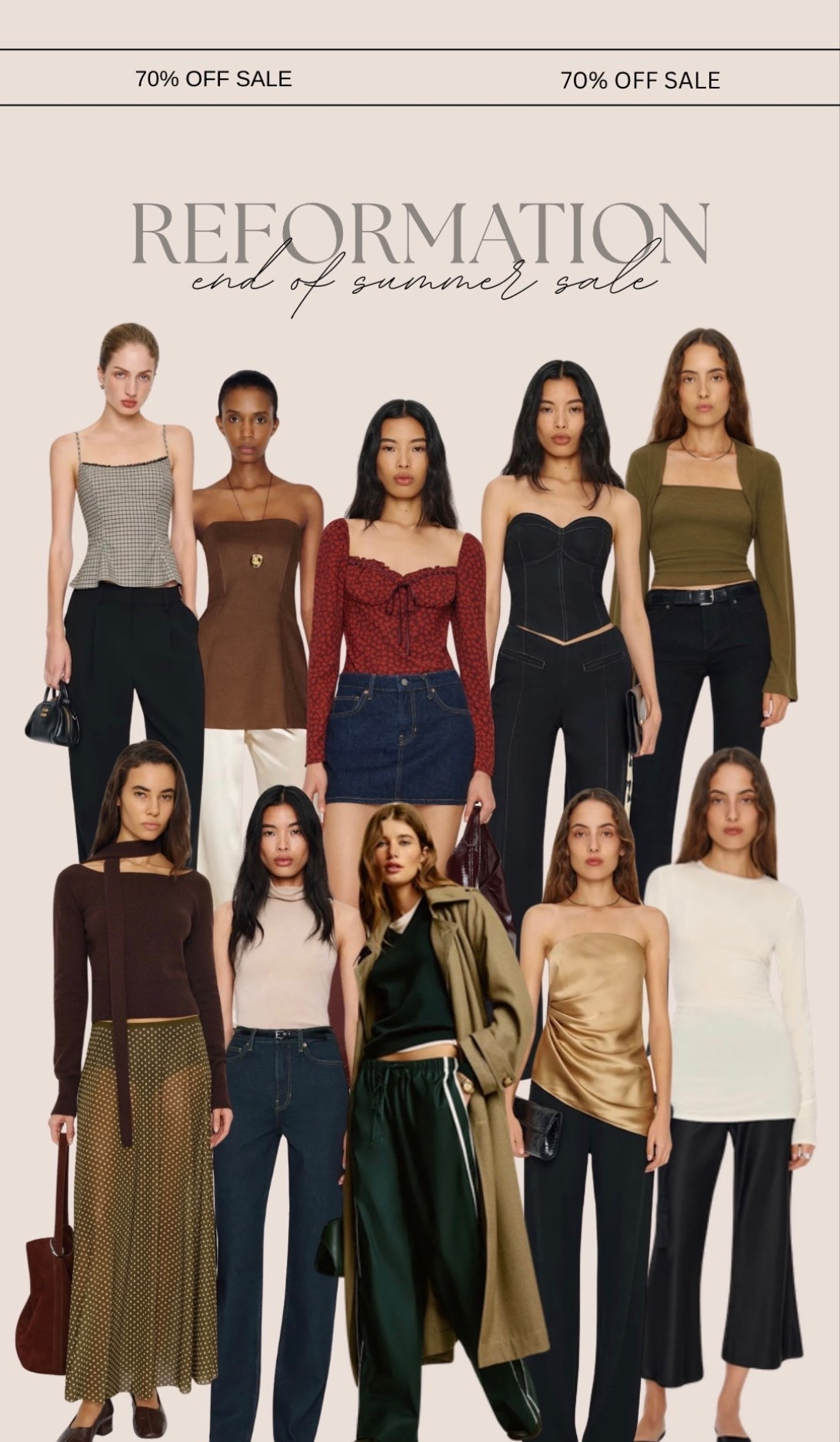 my top picks from @Reformation   70% off end of summer sale!!

#reformation #reformationsale #endofsummersale #endofseasonsale #prefalltops #fallstyle #falltops #fallpants #momstyle #everydaystyle #reformationstyle #linentops #satintops #satinpants #fallstyle #falloutfitideas 
#denimoutfits #bestsellers #topsellers #plaidtops #reformationsets #outfits #prefall #falloutfitideas #fallfamilyphotos

#LTKSaleAlert #LTKSeasonal #LTKOver40