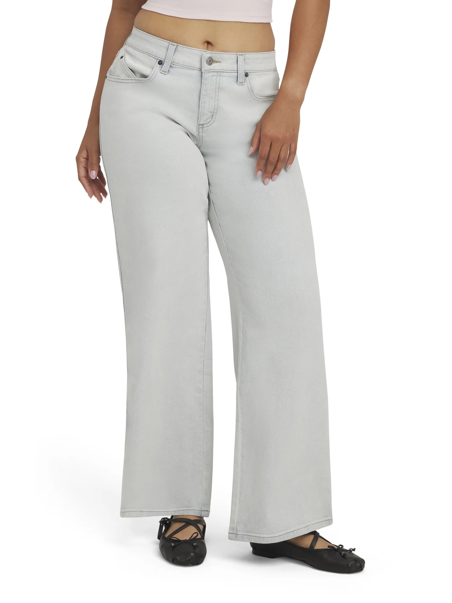 Mills by Millie Bobby Brown Women's Low Rise Boyfriend Denim Jeans, Sizes 00-18 | Walmart (US)