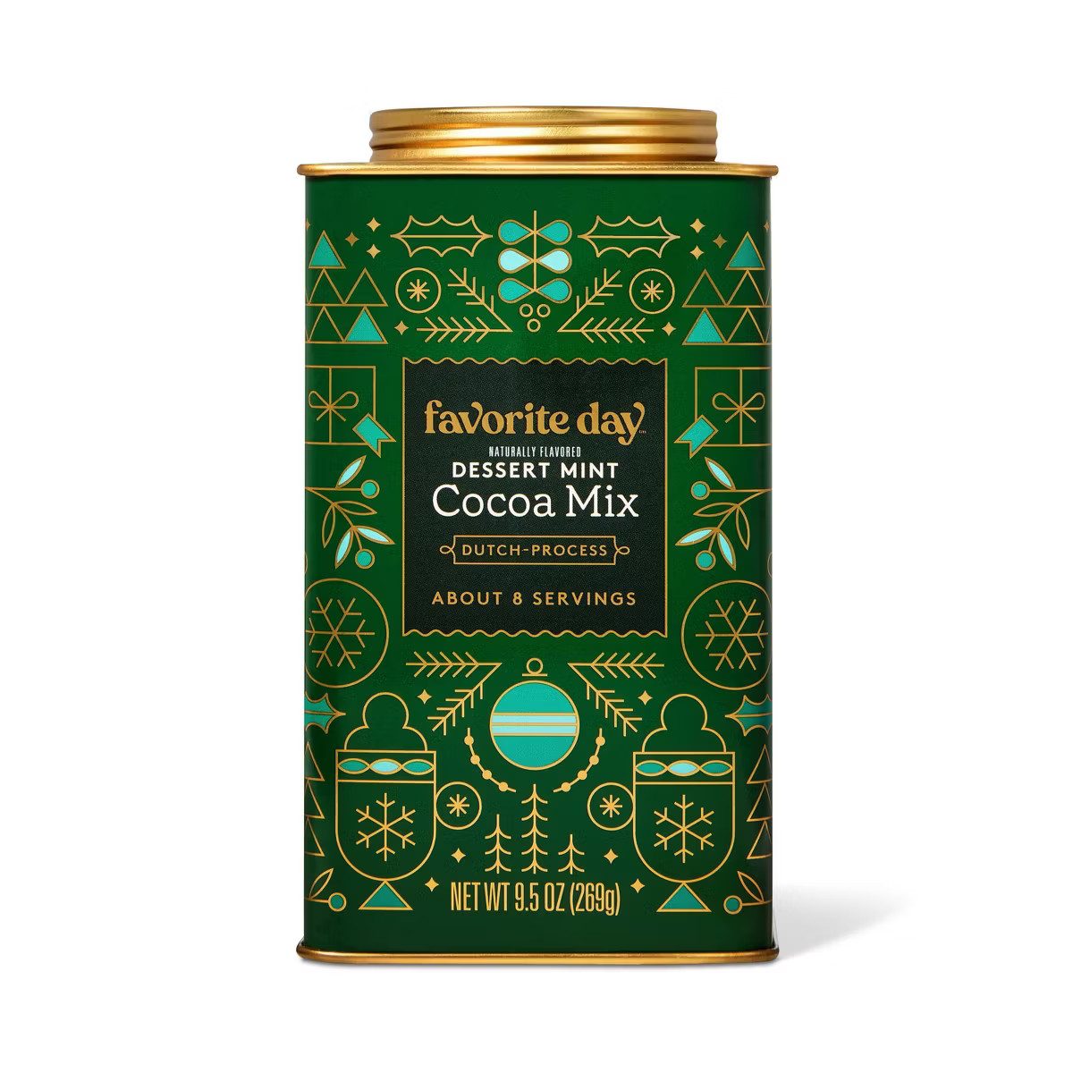 Christmas Premium Dessert Mint Cocoa Tin - 9.5oz - Favorite Day™ | Target