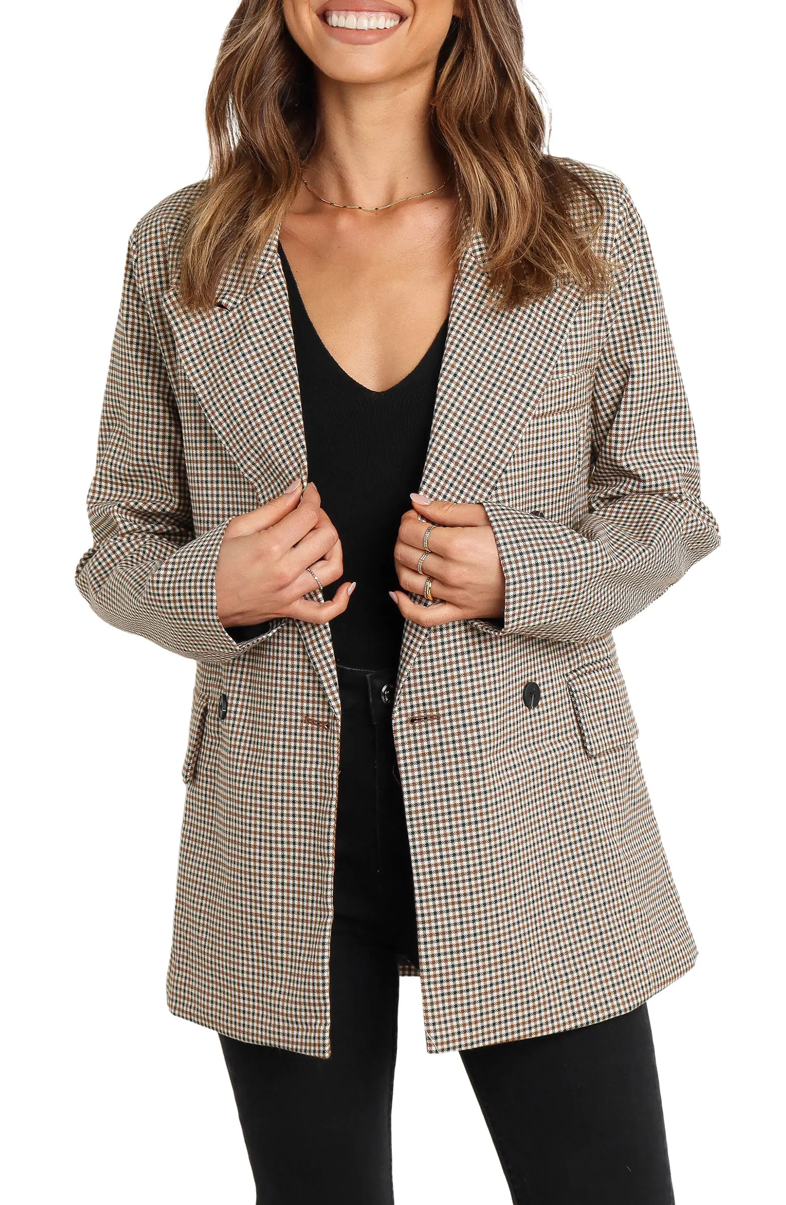 Juliette Check Double Breasted Blazer | Nordstrom