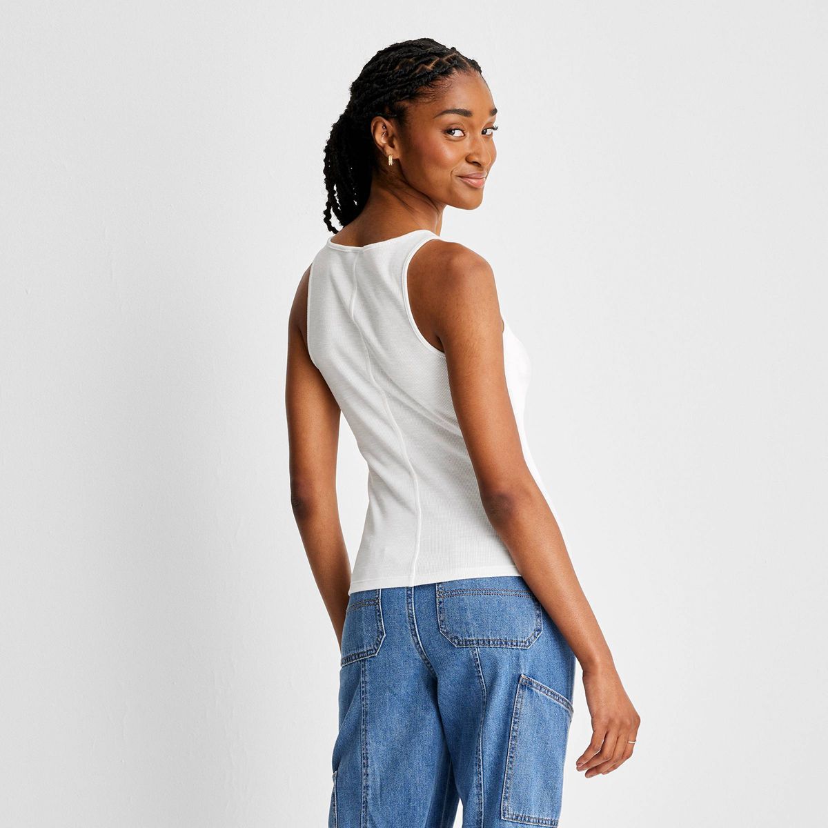 Women's Rib-Knit Tank Top - Future Collective™ with Reese Blutstein | Target