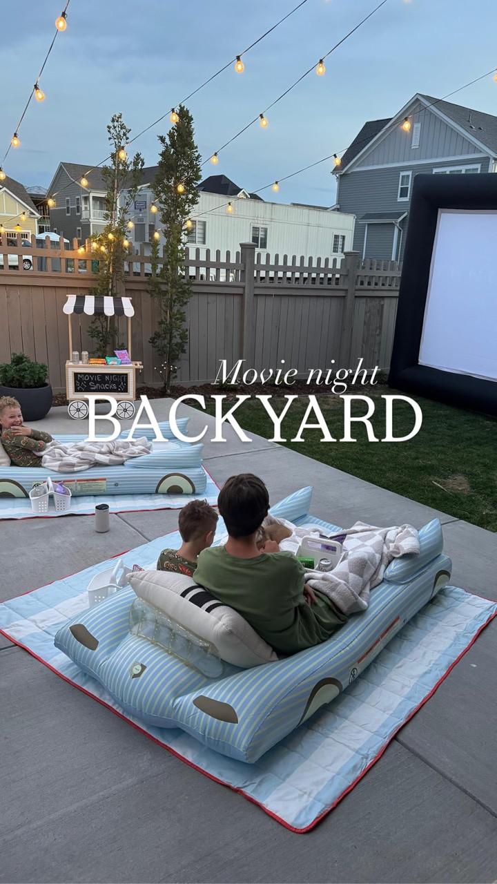 Backyard movie night! Summer activity.

#LTKmomlife #LTKHome #LTKKids