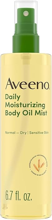 Aveeno Daily Moisturizing Dry Body Oil Mist with Oat & Jojoba Oil for Dry, Rough, Sensitive Skin,... | Amazon (US)