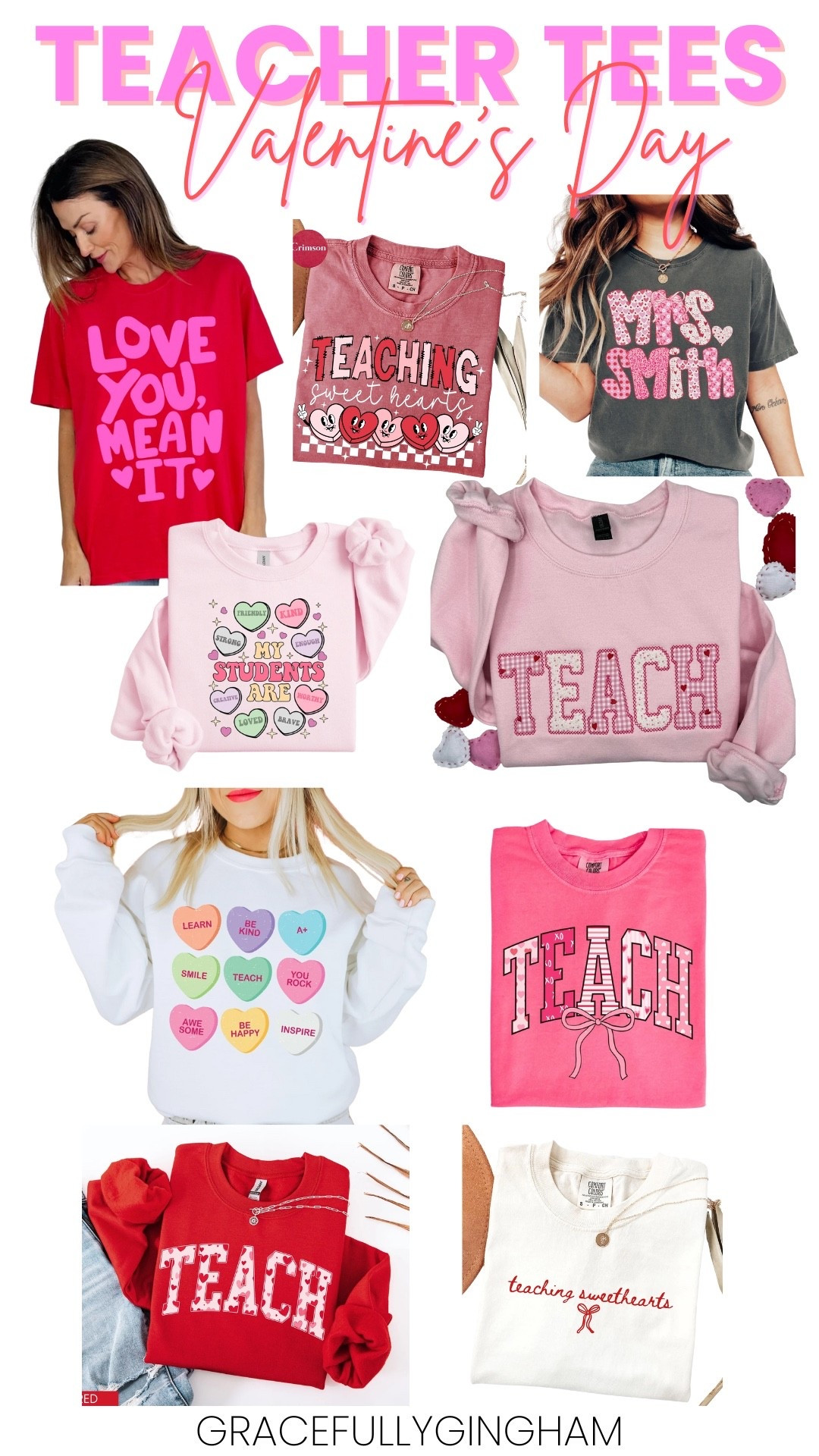 Valentine’s Teacher Tees. teacher t-shirts. valentines t-shirts teachers. valentines sweatshirts. teacher valentines sweatshirts  

#LTKootd #LTKValentine #LTKSeasonal